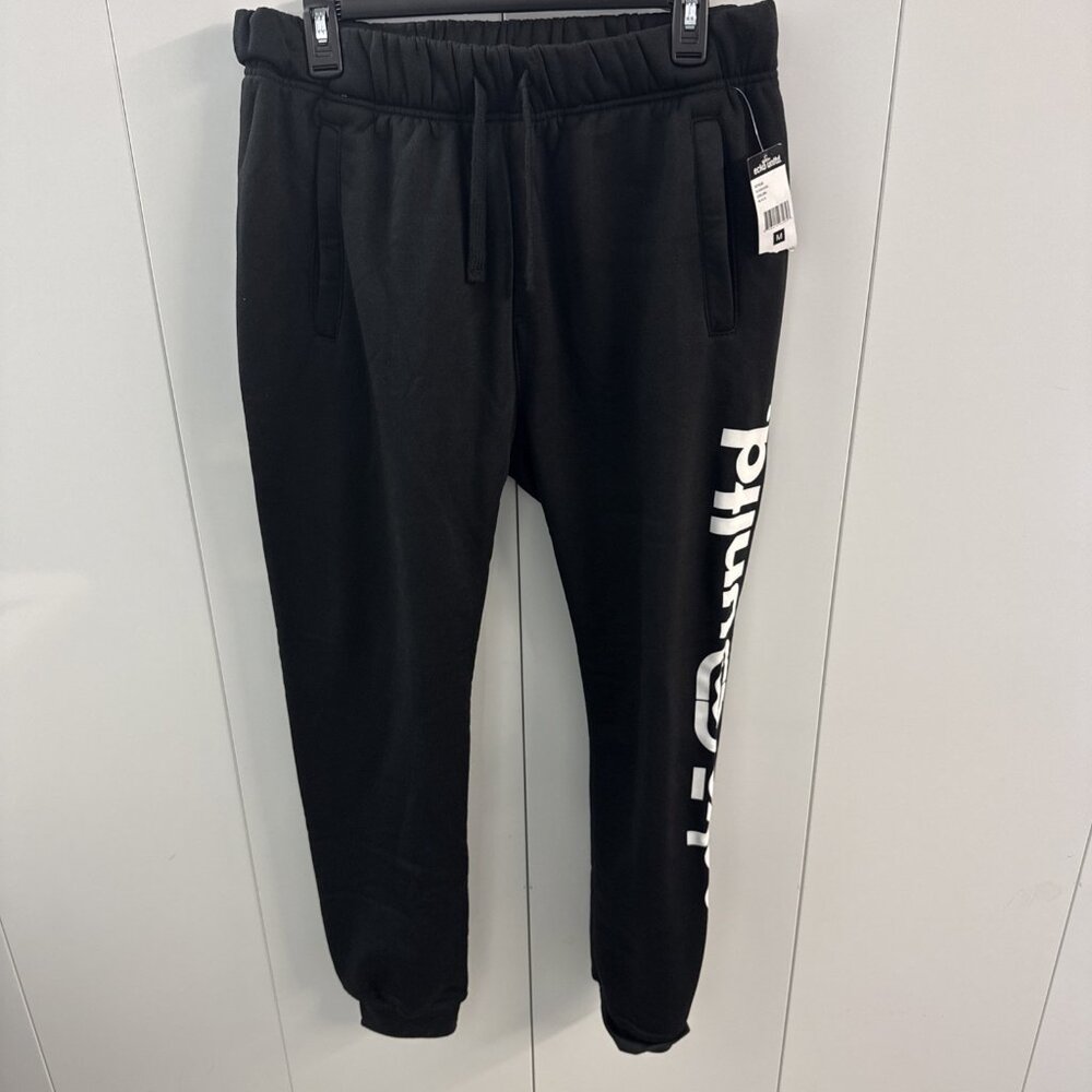 Ecko Unltd Mens Medium Black Fleece Jogger Elastic Waist Logo EO49G286 NWT